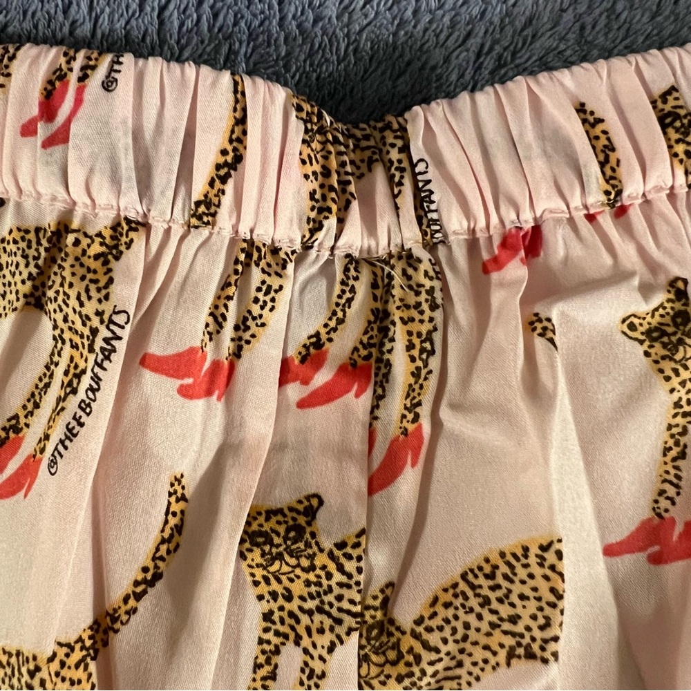 Bouffants & Broken Hearts Cheetah Shorty Pajama Set Medium Pink - Picture 13 of 17